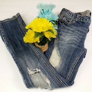 Womens Distressed Skinny Jeans